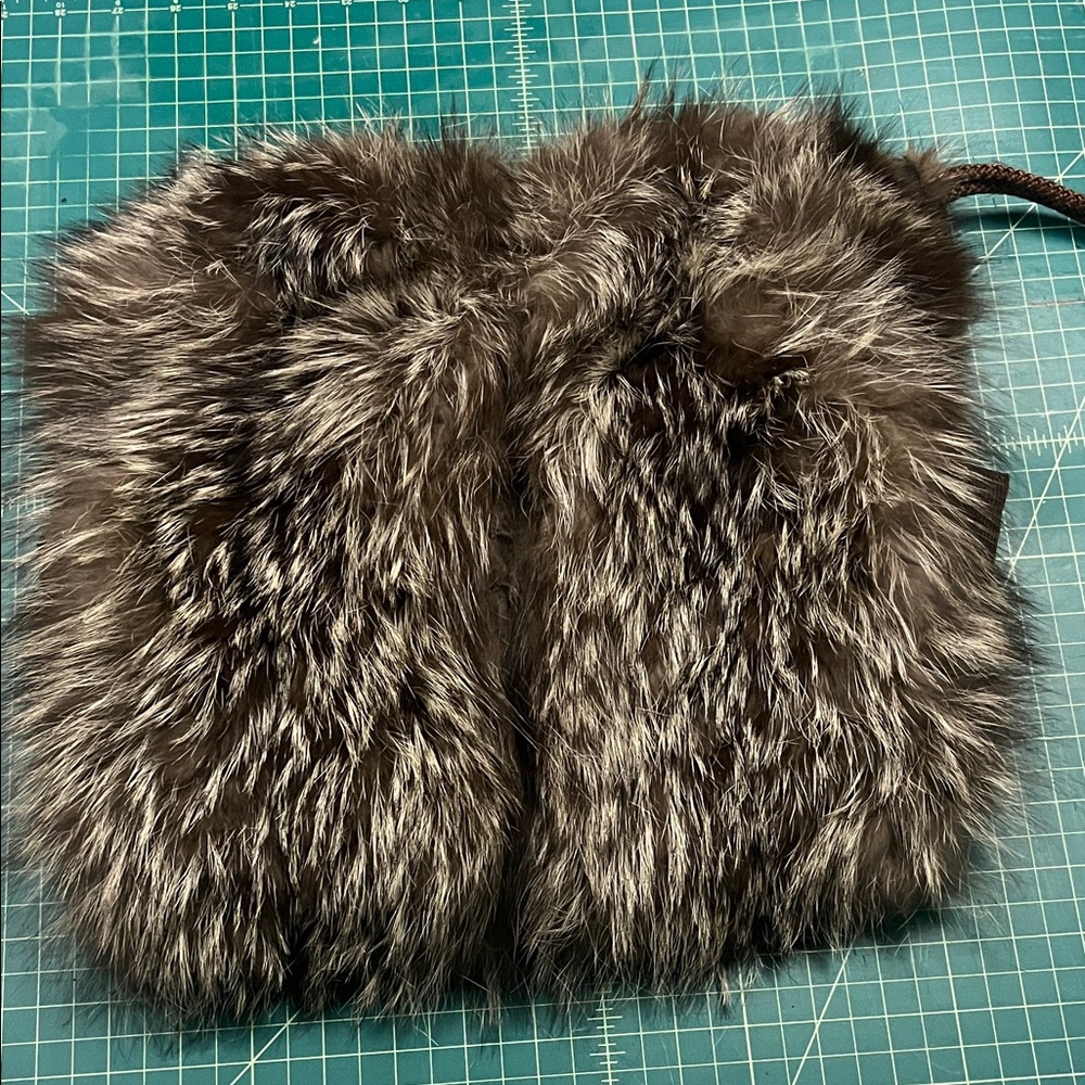 Vintage Coyote or Fox Fur Clutch Bag and Muffler